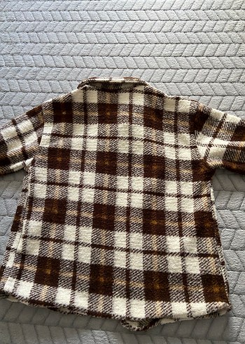 Erkek Çocuk Kahverengi Düğmeli kareli gömlek - Görsel 3