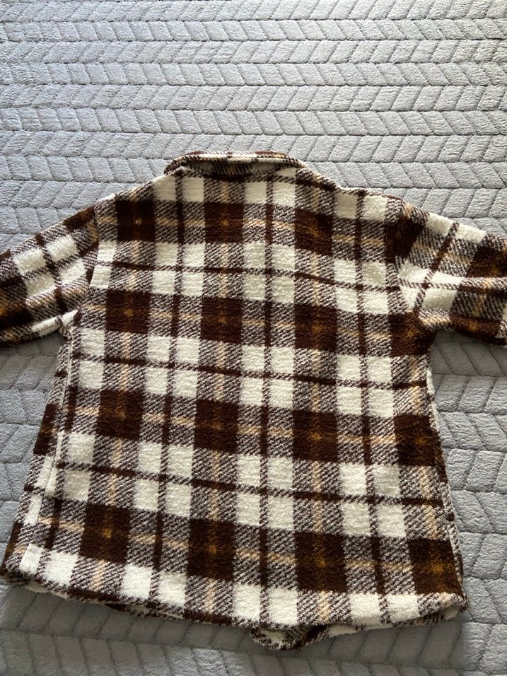 Erkek Çocuk Kahverengi Düğmeli kareli gömlek - Görsel 3