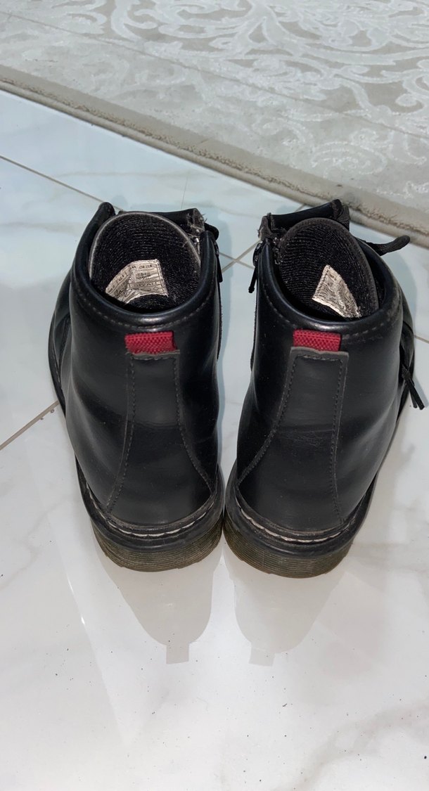 Kadın Siyah Deri Bot - Görsel 3