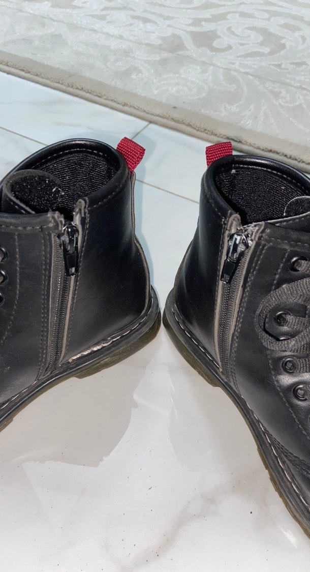 Kadın Siyah Deri Bot - Görsel 4