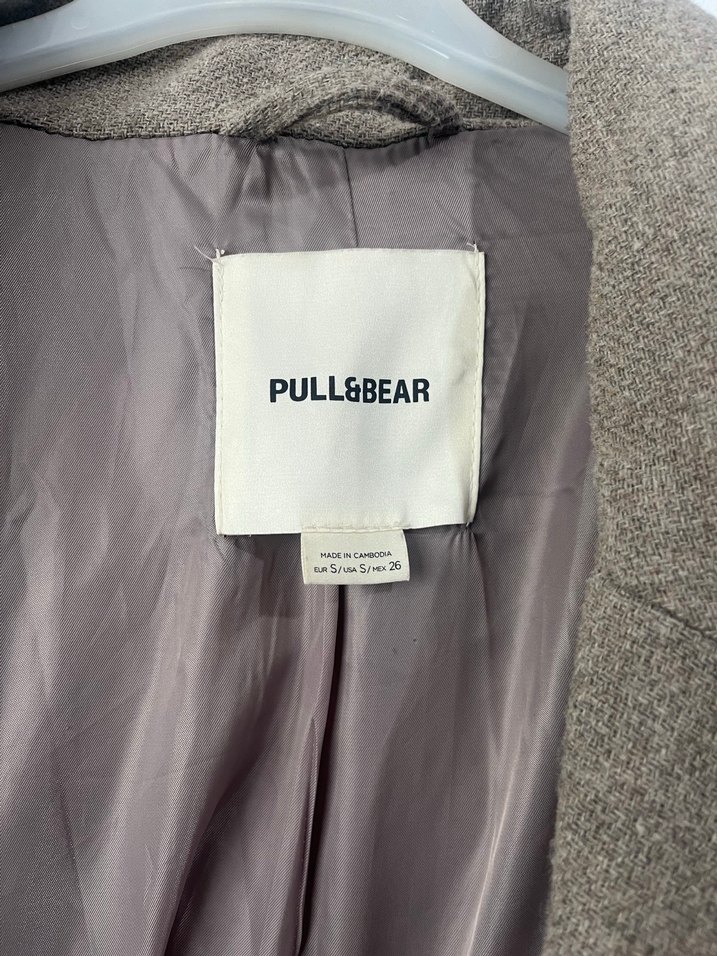 Düğmeli Midi Bej Kadın Yün Kaban - Görsel 4