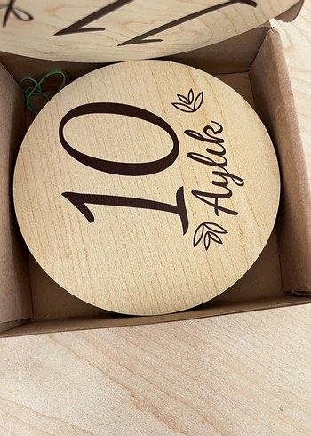 Ahşap Bebek Dönüm Noktası Kartları Seti - Görsel 2