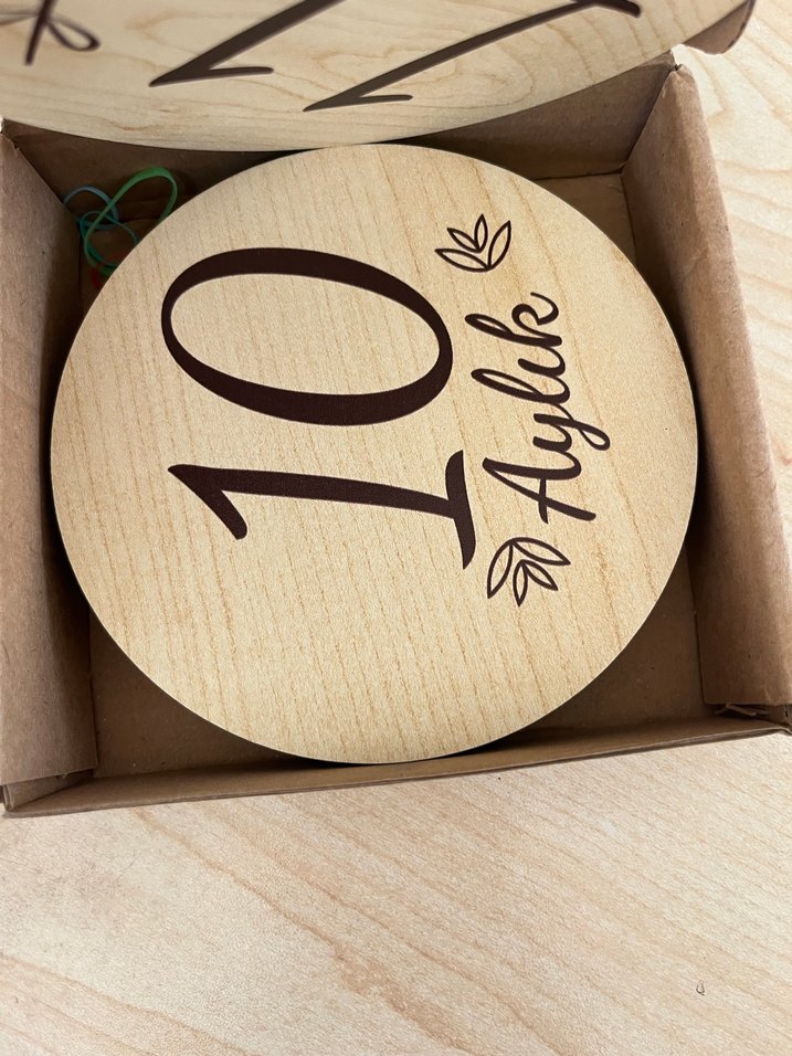 Ahşap Bebek Dönüm Noktası Kartları Seti - Görsel 2