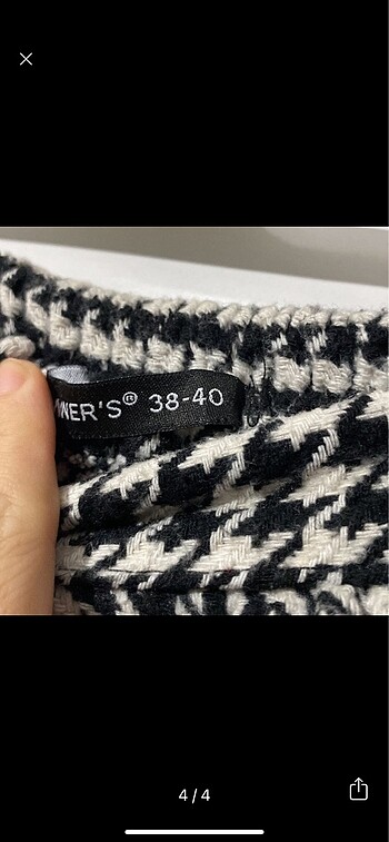 38 Beden siyah Renk Kışlık yün etek