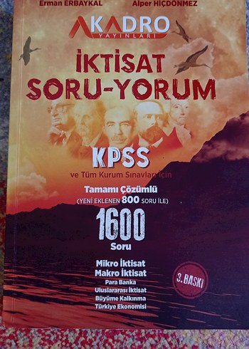KPSS İktisat Soru-Yorum Kitabı 1600 Çözümlü Soru