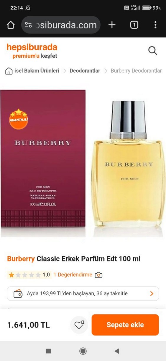 Burberry Erkek Parfümü Minimalist Tasarım - Görsel 2