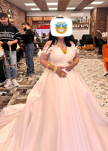 Uzun Beyaz Prenses Gelinlik - Görsel 2