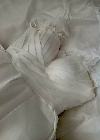 Uzun Beyaz Prenses Gelinlik - Görsel 3