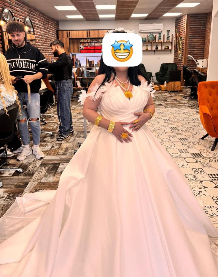 Uzun Beyaz Prenses Gelinlik - Görsel 2