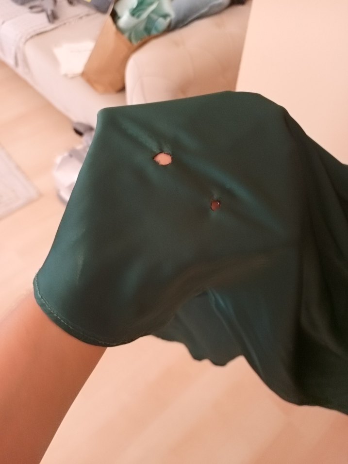 Koyu Yeşil Dantel Detaylı Uzun Abiye Elbise - Görsel 2