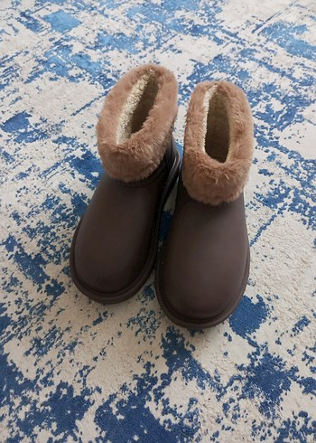 Kahverengi Kürklü Kadın Dolgu Topuk Bot - Görsel 5