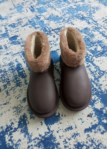 Kahverengi Kürklü Kadın Dolgu Topuk Bot - Görsel 8