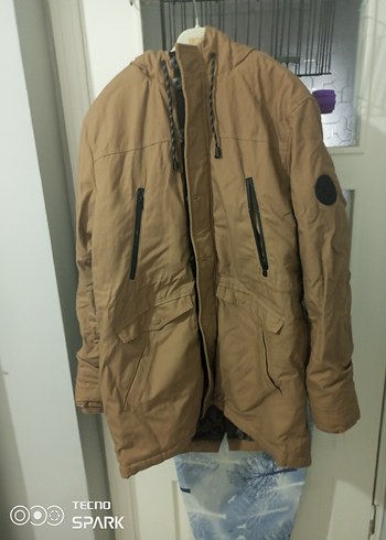 Kahverengi Erkek Midi Kemerli Ceket - Görsel 7