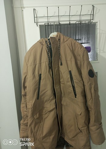 Kahverengi Erkek Midi Kemerli Ceket - Görsel 2