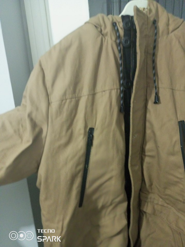 Kahverengi Erkek Midi Kemerli Ceket - Görsel 5