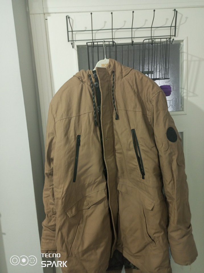 Kahverengi Erkek Midi Kemerli Ceket - Görsel 2