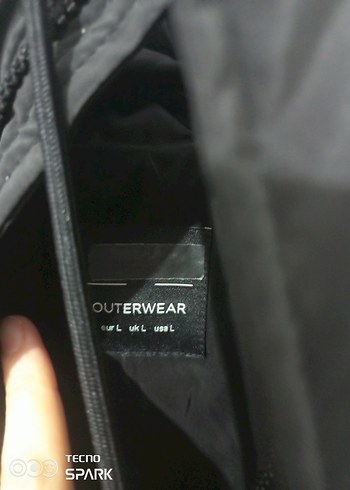 Siyah Fermuarlı Orta Boy erkek Kışlık Mont - Görsel 2