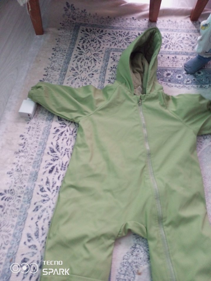 Erkek Çocuk Kapüşonlu Fermuarlı Yağmurluk - Görsel 2