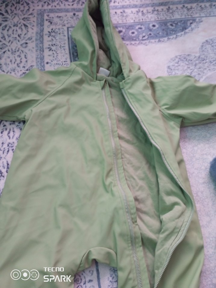 Erkek Çocuk Kapüşonlu Fermuarlı Yağmurluk - Görsel 4