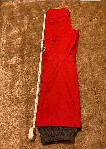 Kırmızı Fermuarlı Kayak Pantolonu - Görsel 7