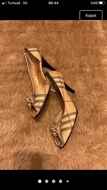 BURBERRY DESEN & FİYONKLU KLASİK AYAKKABI