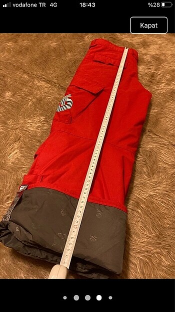 xs Beden BURTON KAYAK PANTOLONU YÜKSEK KALİTE