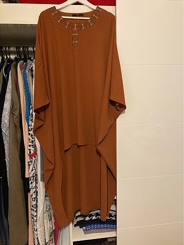 TUĞBA&VENN NAKIŞLI TUNİK PANÇO MODEL