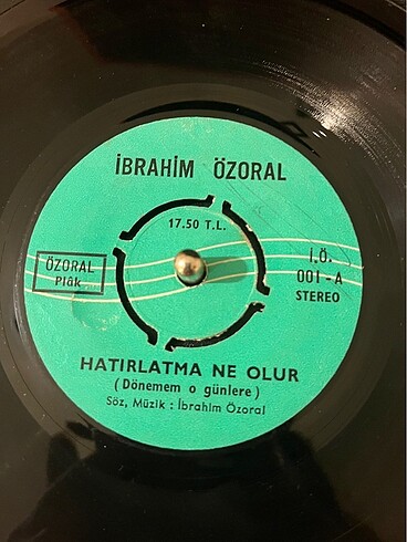 İBRAHİM ÖZORAL PLAK