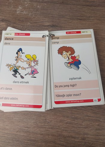  Resimli İngilizce Dil Kartları 2. Sınıf