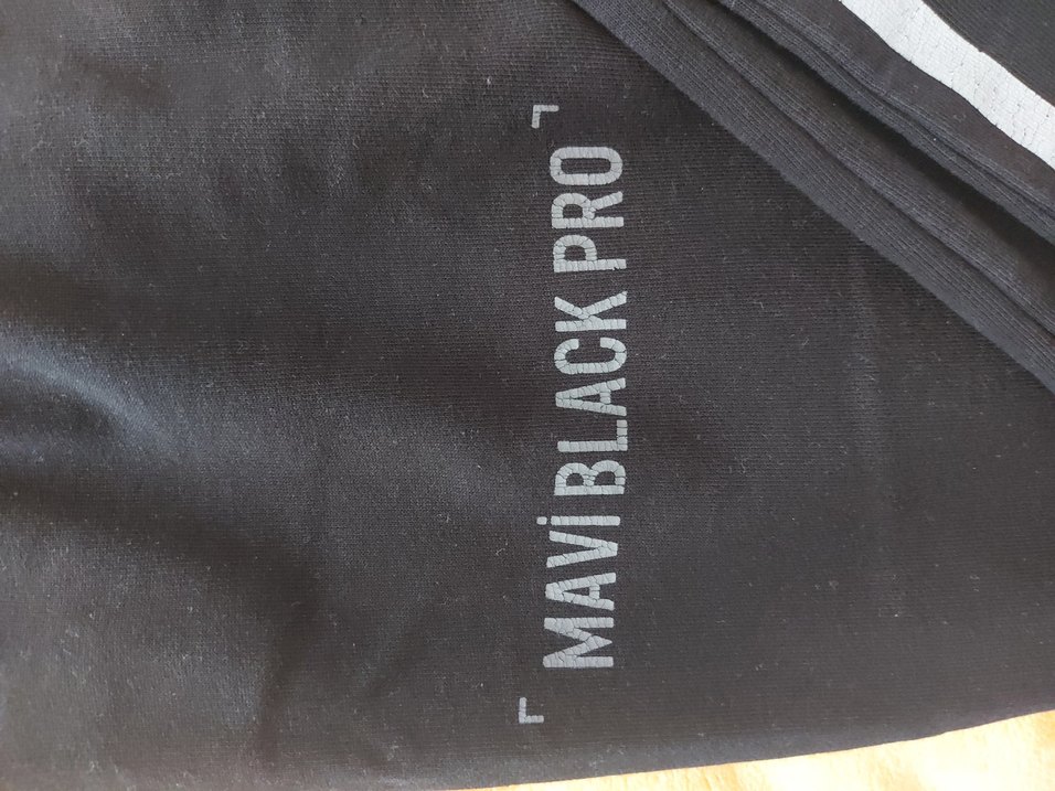 Mavi Siyah Baskılı Erkek Eşofman Altı - Görsel 2