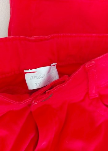 Pembe Nakışlı Kız Kot Pantolon - Görsel 7