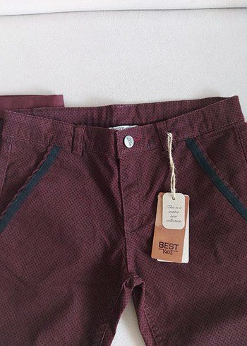 Bordo Erkek Cocuk Pantolon - Görsel 3