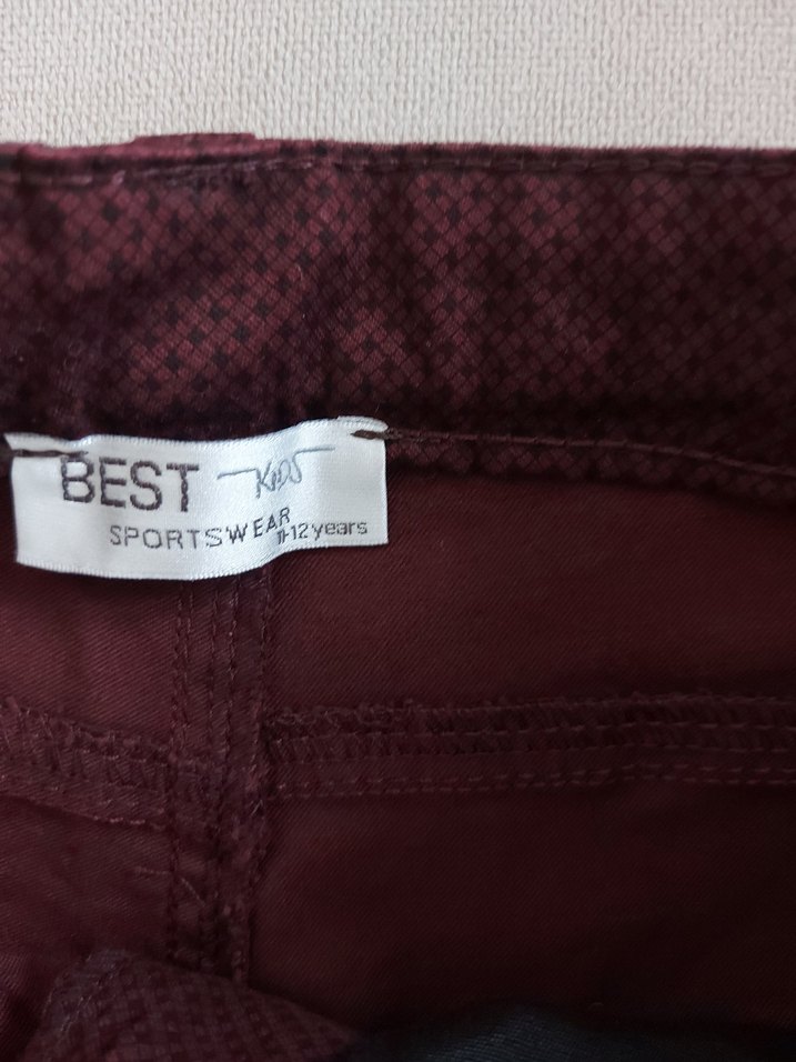 Bordo Erkek Cocuk Pantolon - Görsel 2