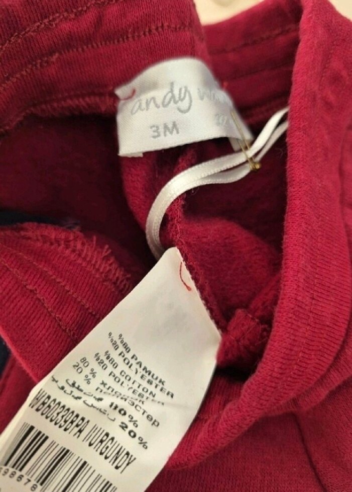 Kırmızı Erkek Çocuk Eşofman Altı - Görsel 2