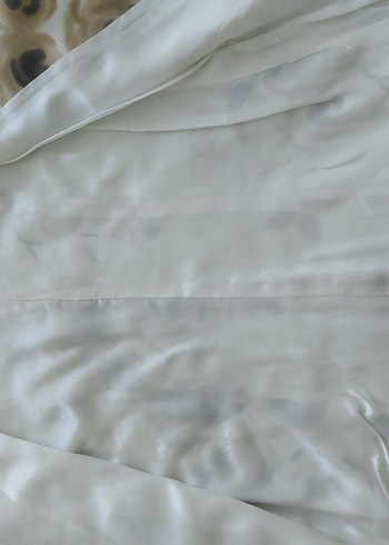 Bej Çiçek Desenli Midi Boy Bohem Kadın Ceket - Görsel 6