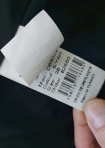 Düğmeli Siyah renk Kareli Kadın Blazer - Görsel 4