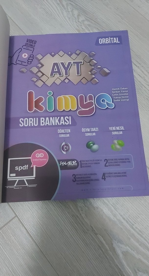 AYT Kimya Soru Bankası - Orbital Yayınları - Görsel 2