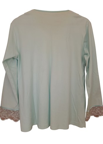 Uzun Kollu, Bol Kesim Beyaz Lohusa Sabahlığı - Görsel 8