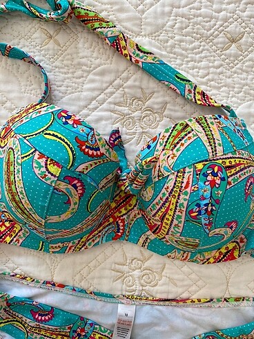xl Beden turkuaz Renk Zara bikini takım