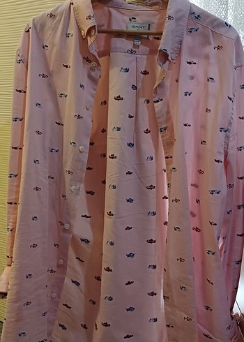 GANT Pembe Pamuklu Hamile Gömlek - Görsel 4