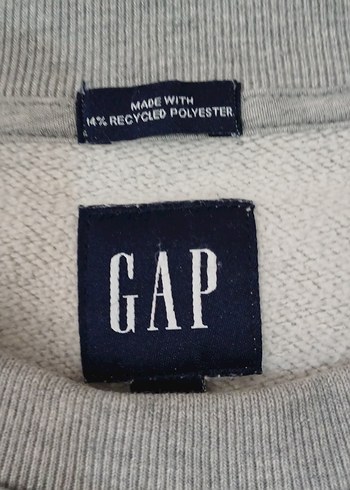 Gri GAP Erkek Rozet Sweatshirt - Görsel 4