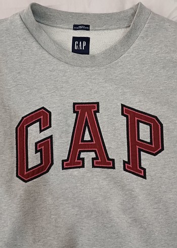 Gri GAP Erkek Rozet Sweatshirt - Görsel 2