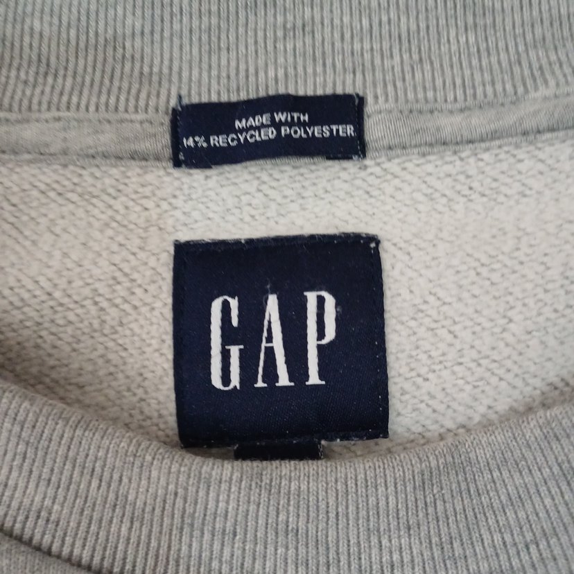 Gri GAP Erkek Rozet Sweatshirt - Görsel 4