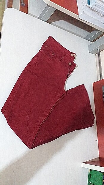 Bordo ispanyol paça pantolon