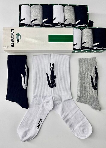 Lacoste 6lı çorap