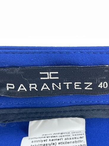 40 Beden mavi Renk Vintage Love Kumaş Pantolon %70 İndirimli.