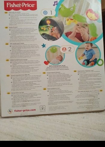 Beden Renkli FisherPrice Bebek Müzikli Döner Oyuncak
