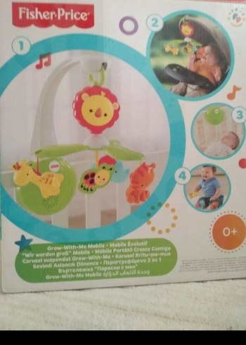 Renkli FisherPrice Bebek Müzikli Döner Oyuncak