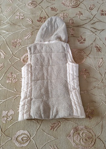 LİMON COMPANY YAKA KÜRKLÜ TRİKOLU YELEK . - Görsel 6