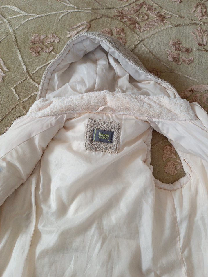 LİMON COMPANY YAKA KÜRKLÜ TRİKOLU YELEK . - Görsel 4